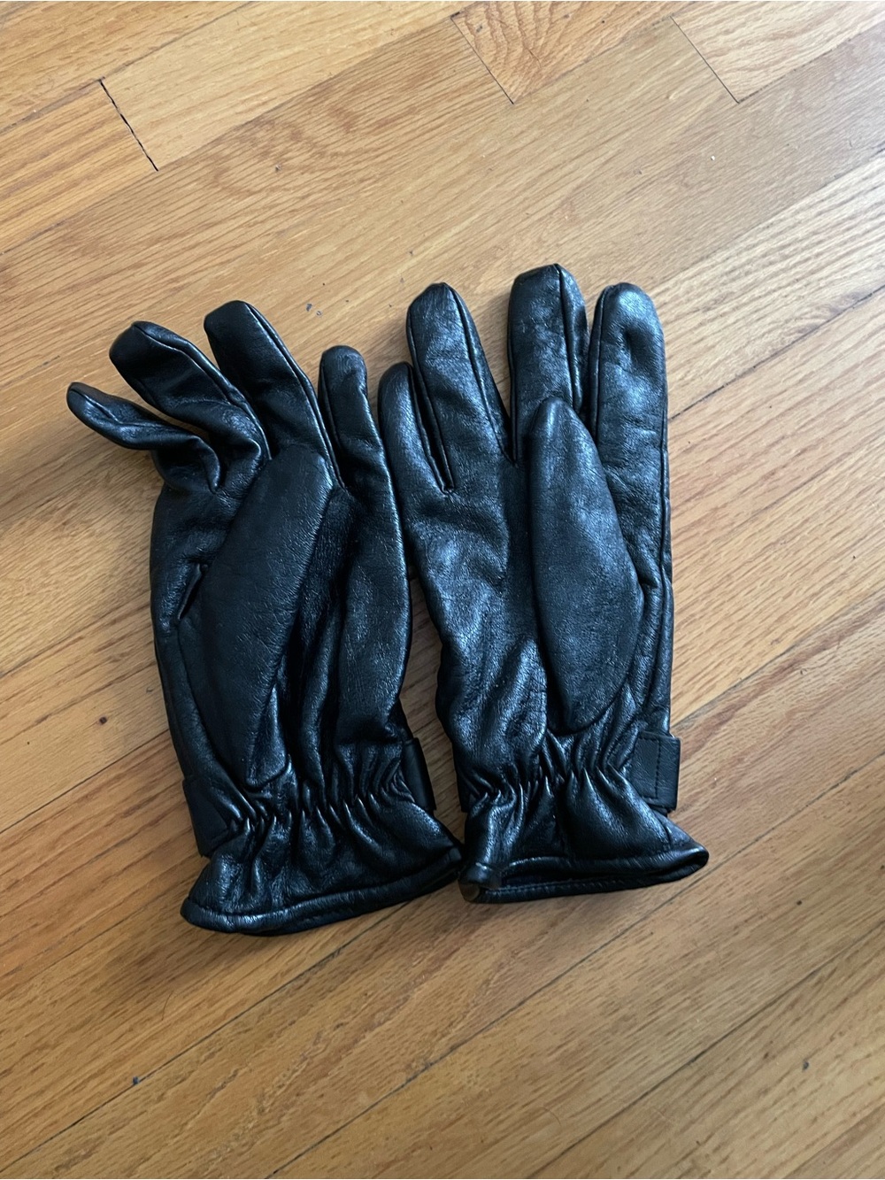 Black Leather Men's Gloves